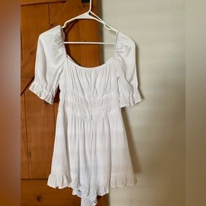 Elegant White Women's Romper